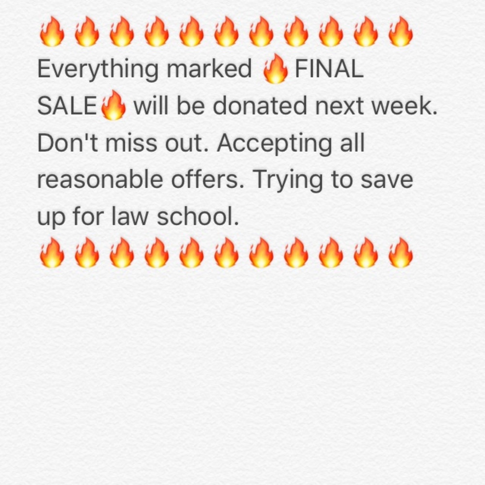 SALE! Everything Must Go!